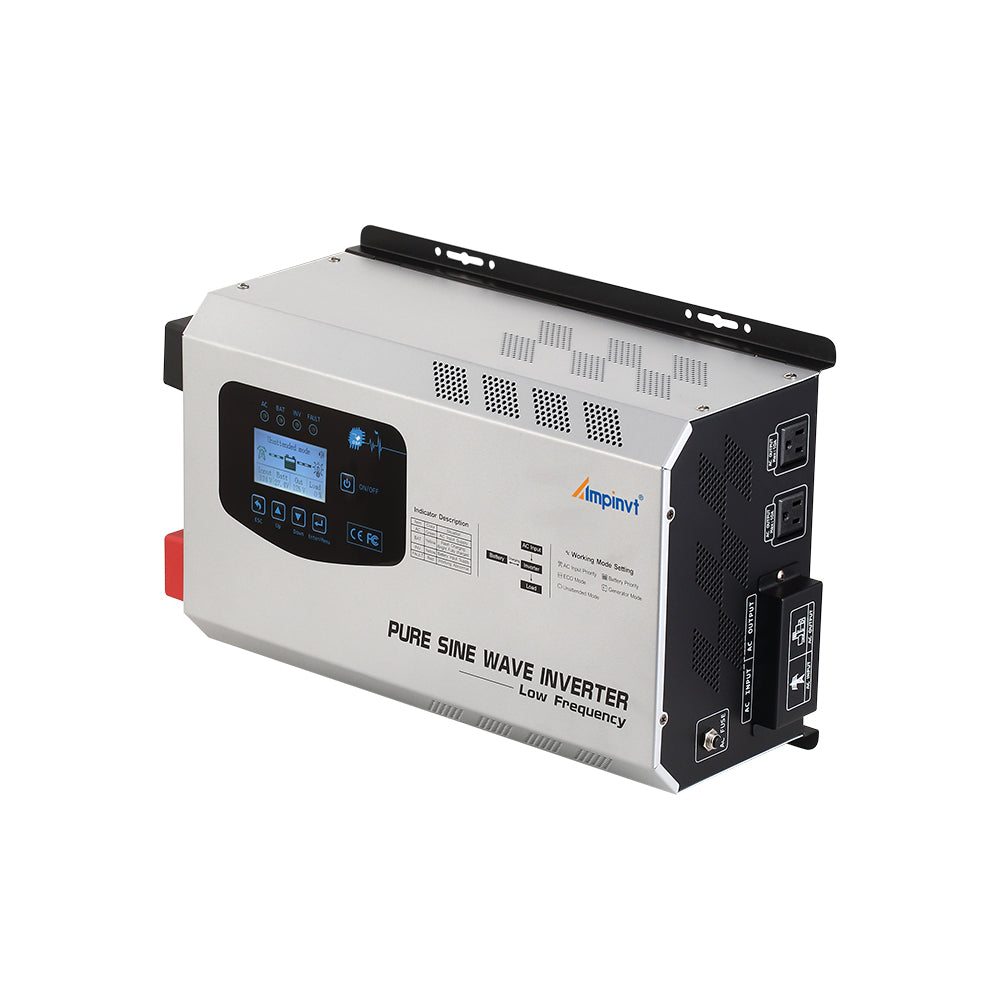 3000W DC 24V Pure Sine Wave Power Inverter with AC Charger