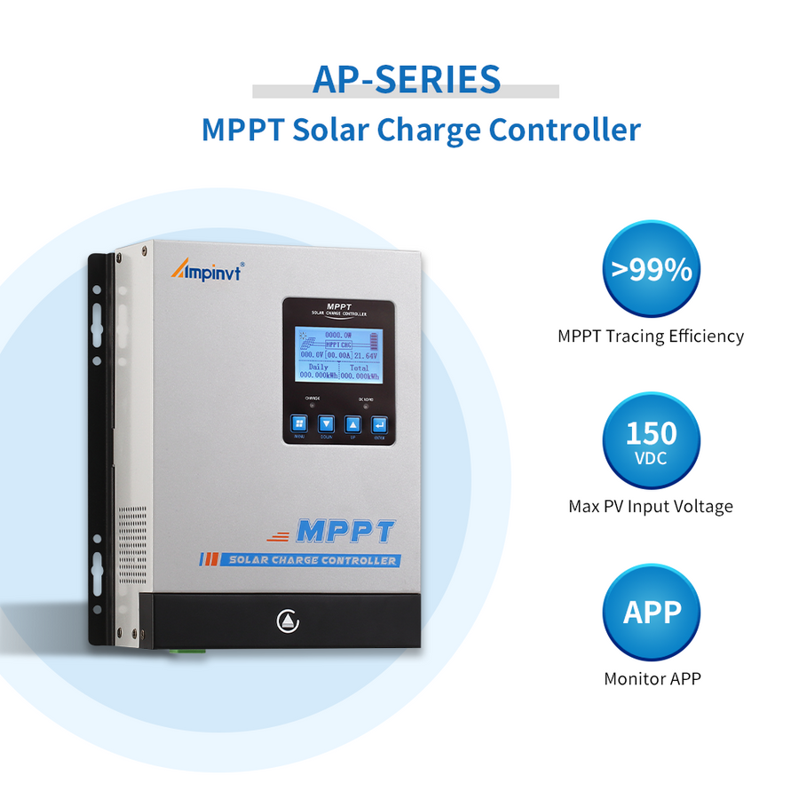60A MPPT Solar Charge Controller DC 12V 24V 36V 48V PV 150V Max Input
