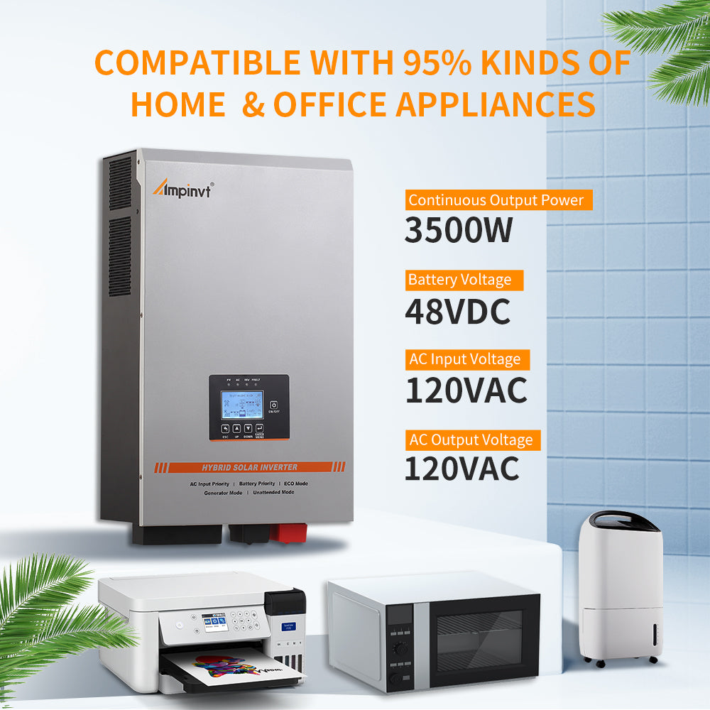 3500W DC 48V Off grid Hybrid Solar Inverter