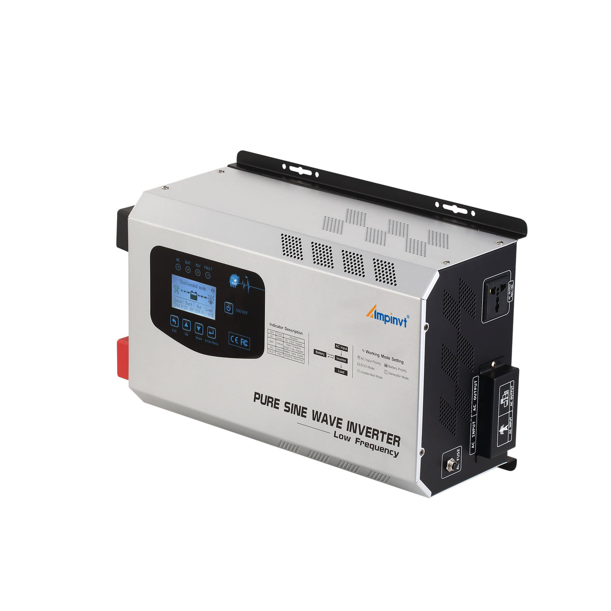 2000W 12V Pure Sine Wave Inverter with Power Saving Mode (New Edition)