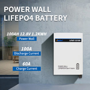 12V 100AH 1.2KWH Power Wall LiFePO4 Lithium Battery with BMS LP-AF12100