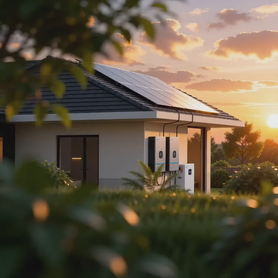 16.4KWH Off-Grid Energy Storage System 48V 320Ah LiFePO4 Battery + 10KW Solar Inverter